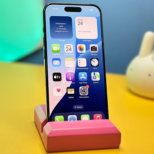 Смартфон Apple iPhone 15 Pro 128GB Black Titanium (6638) Б/У
