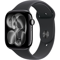Смарт-годинник Apple Watch Series 11 GPS 46mm Jet Black Aluminum Case with Black Sport Band M/L (MEUX4) - придбати в Дніпрі, Україні: ціна, характеристики | інтернет-магазин TOUCH