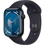 Смарт-годинник Apple Watch Series 9 GPS 45mm Midnight Aluminum Case with Midnight Sport Band M/L (MR9A3)