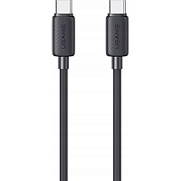 Кабель Usams US-SJ696 USB-C to USB-C 60W 2m Black (SJ696USB01)