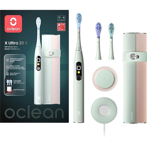 Електрична зубна щітка Oclean X Ultra 20 Set Green - придбати в Дніпрі, Україні: ціна, характеристики | інтернет-магазин TOUCH