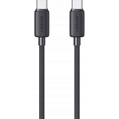 Кабель Usams US-SJ696 USB-C to USB-C 60W 2m Black (SJ696USB01)