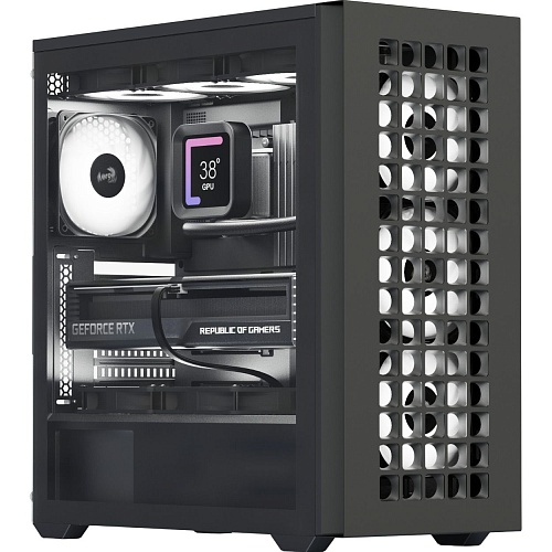 Корпус AeroCool D502A-G-BK-v1 Black (ACCM-DS02043.11)