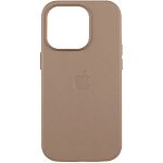 Чехол Leather Case with MagSafe для Apple iPhone 16 Pro Taupe AAA