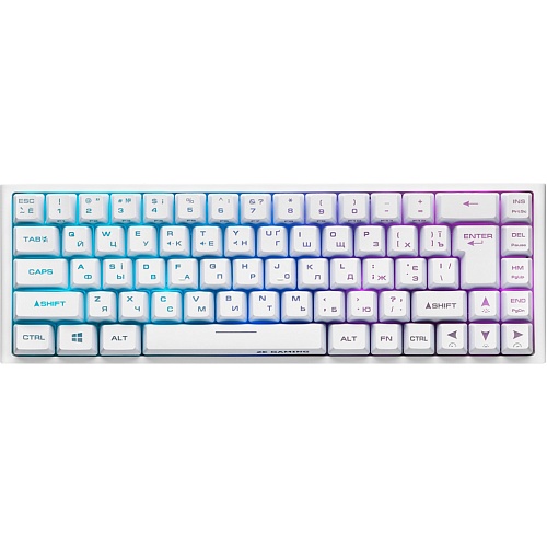 Клавиатура 2E KG360 RGB Wireless White (2E-KG360UWT)