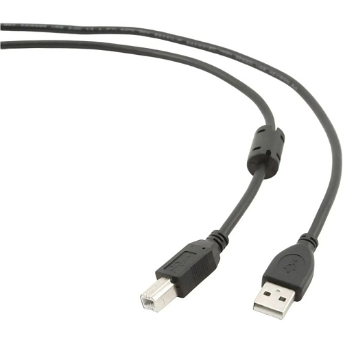 Кабель AТcom USB 2.0 AM/BM Ferrite 1.5m Black (5474)