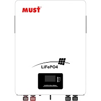 Аккумулятор Must LiFePO4 48V (51.2V/100Ah/5120Wh) (LP16-48100) Аккумулятор Must LiFePO4 48V (51.2V/100Ah/5120Wh) (LP16-48100)