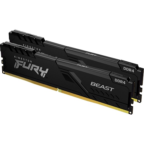 Модуль памяти DDR4 Kingston FURY Beast 2x16GB 3200MHz Black (KF432C16BB1K2/32)
