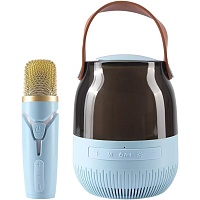 Портативная акустика DK A68 + 1 микрофон Blue Портативная акустика DK A68 + 1 микрофон Blue