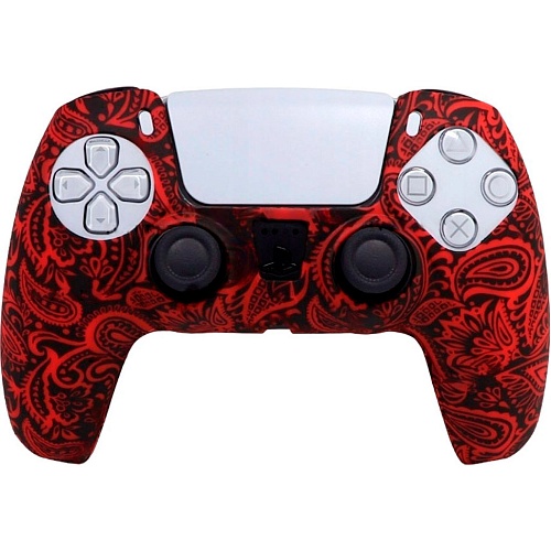 Чехол на геймпад Silicone Case для Sony DualSense Red Ornament