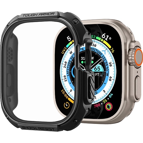 Чохол Spigen Tough Armor для Apple Watch Ultra 49mm Black (ACS05457) - придбати в Дніпрі, Україні: ціна, характеристики | інтернет-магазин TOUCH