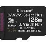 Карта памяти Kingston microSDXC Canvas Select Plus 128GB Class 10 UHS-1 А1 (SDCS3/128GBSP)