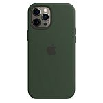 Чехол Silicone Case с MagSafe для Apple iPhone 12 Pro Max (Cyprus Green) ААА