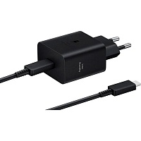 Мережевий зарядний пристрій Samsung 45W + Cable USB-C to USB-C Black (EP-T4511XBEGEU) - придбати в Дніпрі, Україні: ціна, характеристики | інтернет-магазин TOUCH