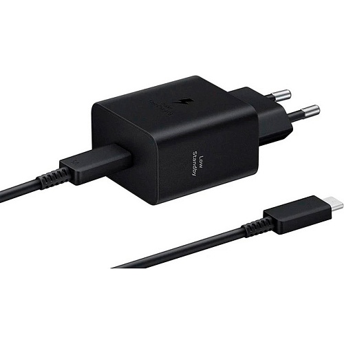 Сетевое зарядное устройство Samsung 45W + Cable USB-C to USB-C Black (EP-T4511XBEGEU)