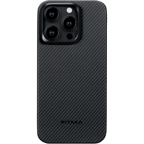 Чехол Pitaka MagEZ Case 4 600D Twill для Apple iPhone 15 Pro Max Black/Grey (KI1501PMA)
