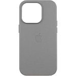 Чохол Leather Case with MagSafe для Apple iPhone 16 Pro Max Light Grey AAA