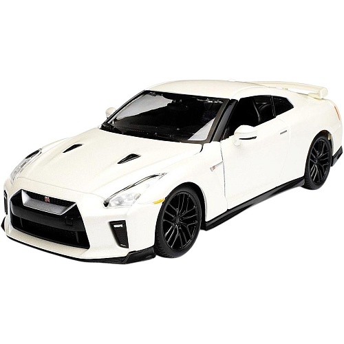 Автомодель Bburago Nissan GT-R 1:24 Metallic White (18-21082)