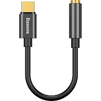Переходник Baseus L54 Male USB-C to 3.5mm Black (CATL54-01)