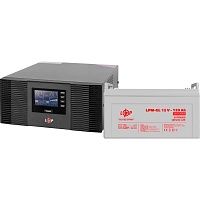 Источник бесперебойного питания (ИБП) LogicPower LPM-PSW-1500VA + АКБ LPM-GL 12V - 120Ah (19996)