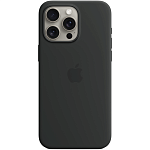 Чехол Apple Silicone Case with MagSafe для iPhone 15 Pro Max Black (MT1M3ZM/A)