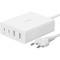 Мережевий зарядний пристрій Belkin Boost Up Charge Pro GaN 4-Ports Charger 108W White (WCH010VFWH) - придбати в Дніпрі, Україні: ціна, характеристики | інтернет-магазин TOUCH Мережевий зарядний пристрій Belkin Boost Up Charge Pro GaN 4-Ports Charger 108W White (WCH010VFWH) - придбати в Дніпрі, Україні: ціна, характеристики | інтернет-магазин TOUCH
