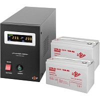 Источник бесперебойного питания (ИБП) LogicPower B1500 + 2 x LPM-GL батарея 12V - 100Ah (19800)