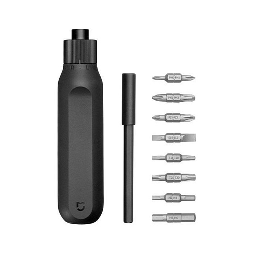 Отвертка с трещеткой и набором бит Xiaomi MiJia Ratchet Screwdriver 16 in 1 (MJJLLSD002QW) Black