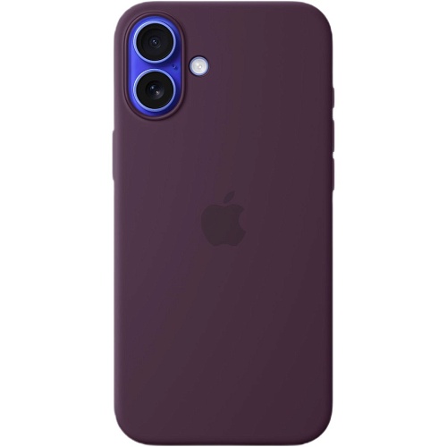 Чехол Apple Silicone Case with MagSafe для iPhone 16 Plus Plum (MYYD3ZM/A)