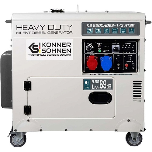 Генератор дизельный Konner&Sohnen KS 9202HDES-1/3 ATSR (EURO II)