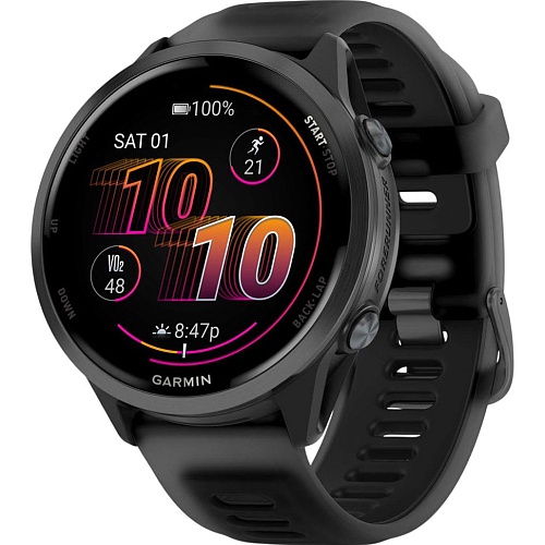 Смарт-часы Garmin Forerunner 570 47mm Slate Gray Aluminum with Translucent Black/Black Band (010-02971-00) 