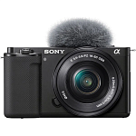 Бездзеркальний фотоапарат Sony ZV-E10 Kit 16-50mm f3.5-5.6 OSS Black (ILCZVE10LB.CEC) UA