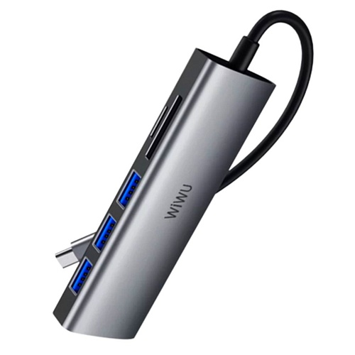 USB-хаб WiWU Alpha 5-in-1 (A532ST) - придбати в Дніпрі, Україні: ціна, характеристики | інтернет-магазин TOUCH