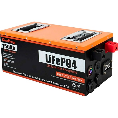 Аккумулятор Cloud Energy LiFePO4 12V (12.8V/150Ah/1920Wh)