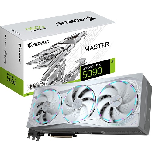 Видеокарта AORUS GeForce RTX 5090 MASTER ICE 32GB (GV-N5090AORUSM ICE-32GD) EU
