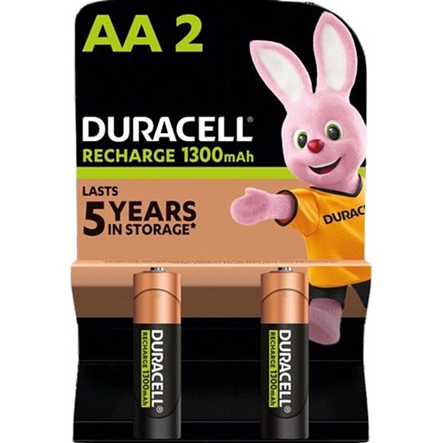 Аккумуляторы Duracell HR6 (AA) 1300mAh 2шт