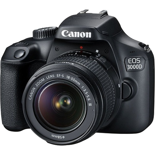 Зеркальный фотоаппарат Canon EOS 3000D Kit 18-55mm DC III Black