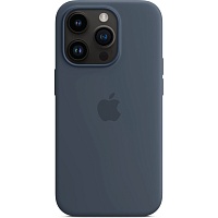 Чехол Apple Silicone Case with MagSafe для Apple iPhone 14 Pro Max Storm Blue (MPTQ3)
