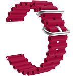 Универсальный ремешок для смарт-часов Ocean Band 22mm Wine Red