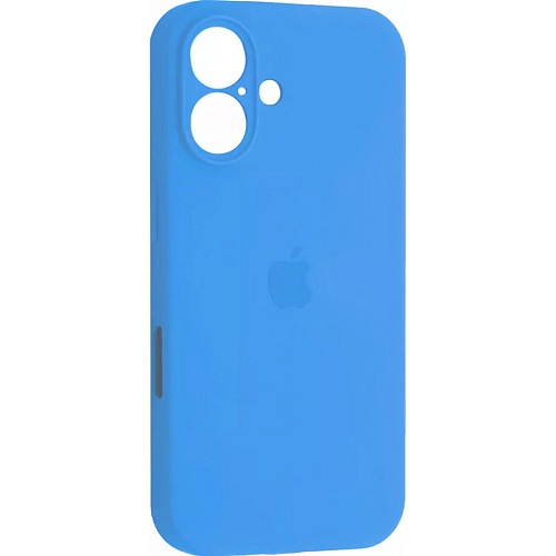 Чехол Silicone Case Camera Protect для Apple iPhone 16 Surf Blue AA