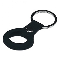 Чехол для Apple AirTag - Silicone Key Ring (Black) HC