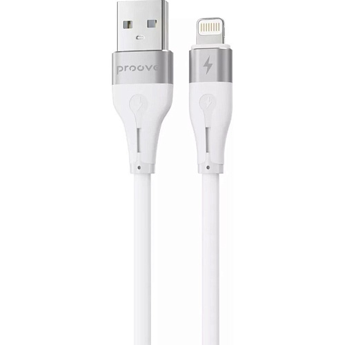 Кабель Proove Soft Silicone USB-A to Lightning 1m White (CCSO20001102)