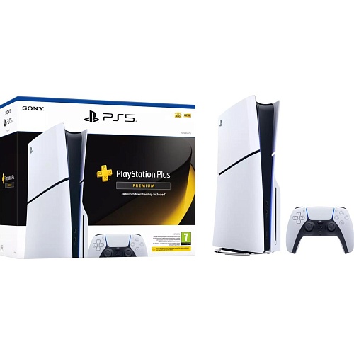Игровая консоль Sony PlayStation 5 Slim 1TB White + PS Plus Premium 24 Month