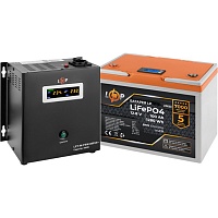 Источник бесперебойного питания (ИБП) LogicPower W800 + LiFePO4 батарея 12.8V - 100Ah BMS 100A/50A LCD (24156)