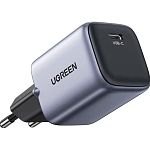 Мережевий зарядний пристрій Ugreen CD319 Nexode Mini 30W PD GaN Tech Charger Grey (90666)