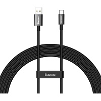 Кабель Baseus Superior Series SUPERVOOC USB-A to USB-C 65W 2m Black (CAYS001001)