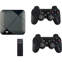 Ретро игровая приставка GameStick M8 Mini 4К 64GB 10000 в 1 + Smart TV Box Black