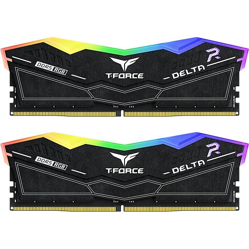 Модуль памяти DDR5 TEAM T-Force Delta RGB 2x16GB 6400 MHz Black (FF3D532G6400HC40BDC01)