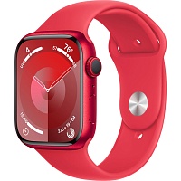 Смарт-часы Apple Watch Series 9 GPS 41mm Red Aluminum Case with (PRODUCT) Red Sport Band M/L (MRXH3)