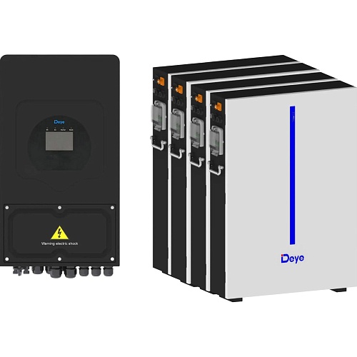 Система зберігання енергії Deye SUN-5K-SG03 Black 5kW + 4 АКБ RW-M6.1-B 24.5kWh (51.2V/120Ah/6144Wh) - придбати в Дніпрі, Україні: ціна, характеристики | інтернет-магазин TOUCH